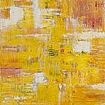 Gelbgruen, 2013, Acryl, Oel auf Leinwand, 60 x 60 cm